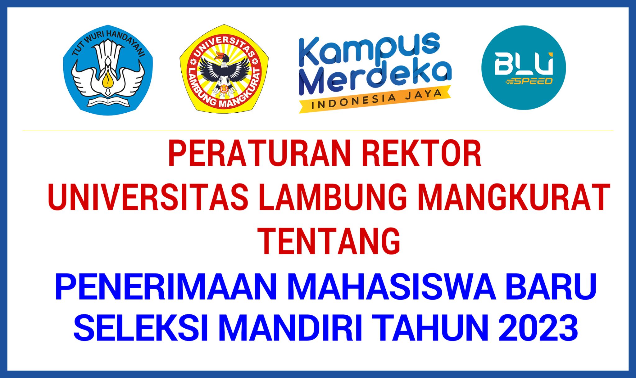 PERATURAN REKTOR UNIVERSITAS LAMBUNG MANGKURAT TENTANG PENERIMAAN ...